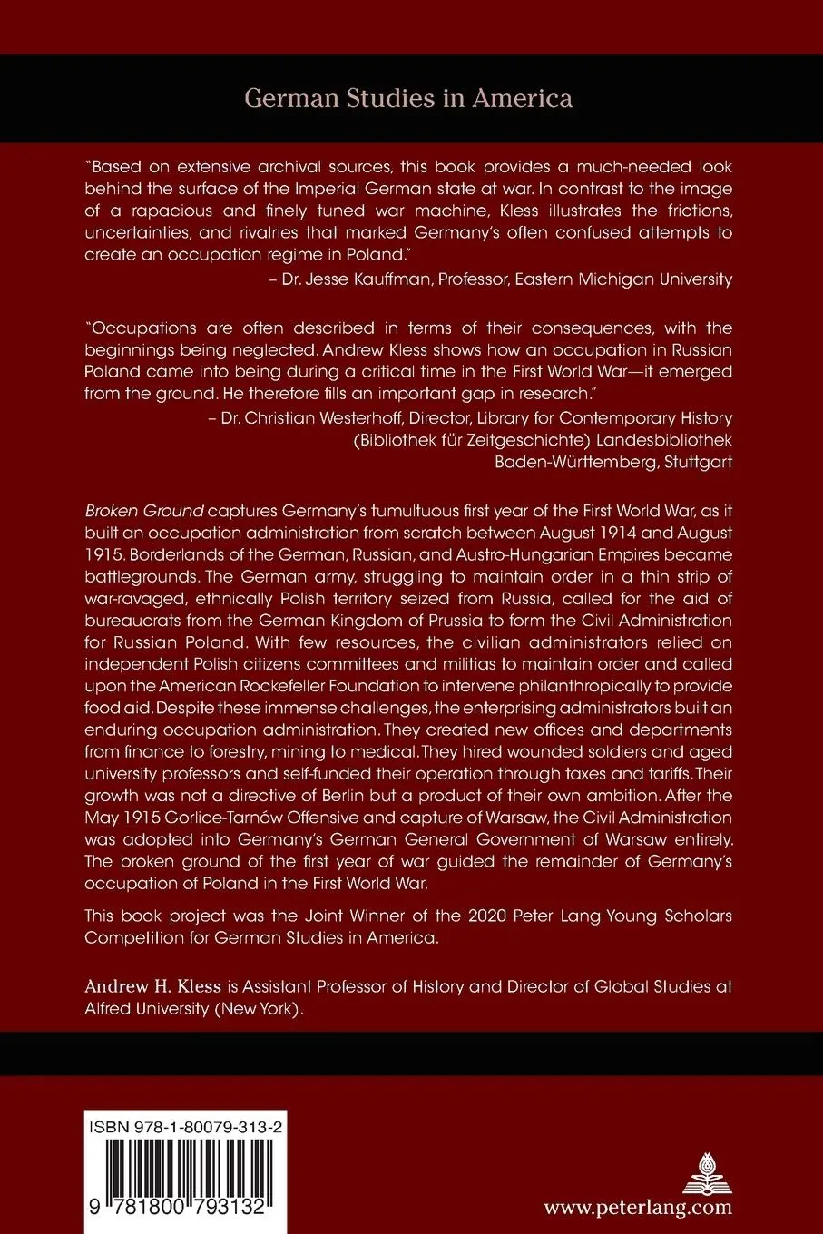 Rückseite: 9781800793132 | Broken Ground | Andrew H. Kless | Taschenbuch | Englisch | 2025