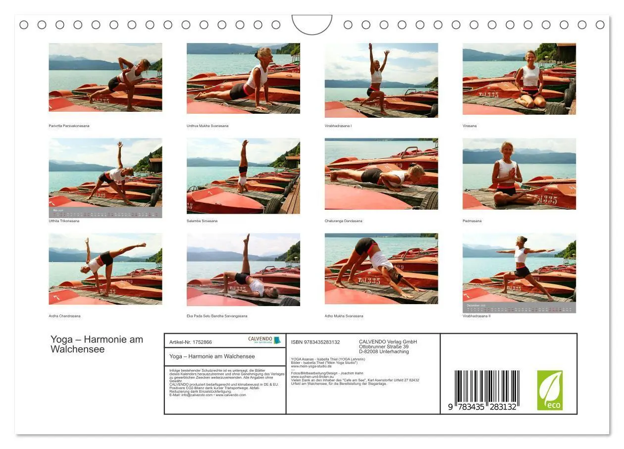Bild: 9783435283132 | Yoga - Harmonie am Walchensee (Wandkalender 2025 DIN A4 quer),...