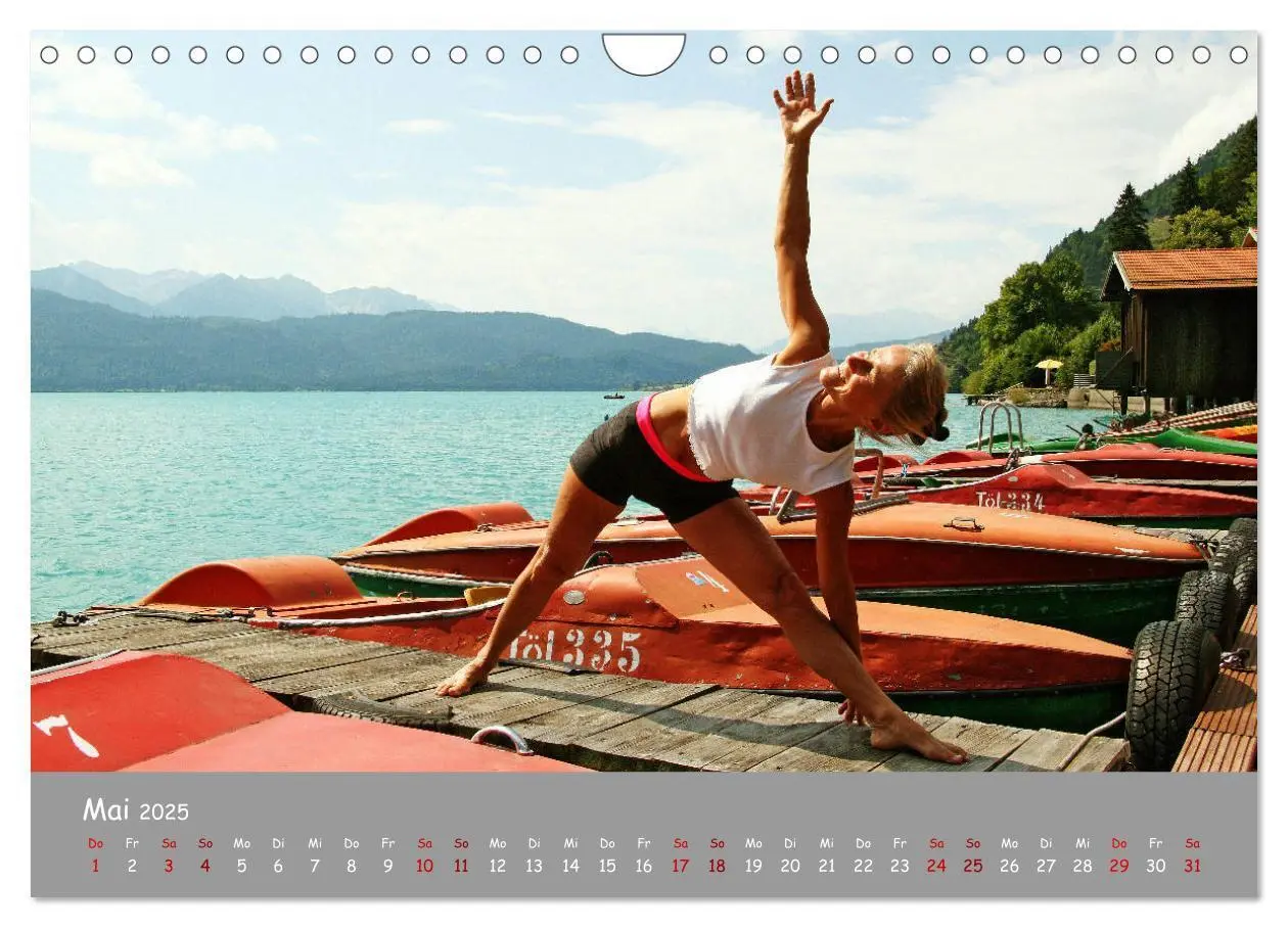 Bild: 9783435283132 | Yoga - Harmonie am Walchensee (Wandkalender 2025 DIN A4 quer),...