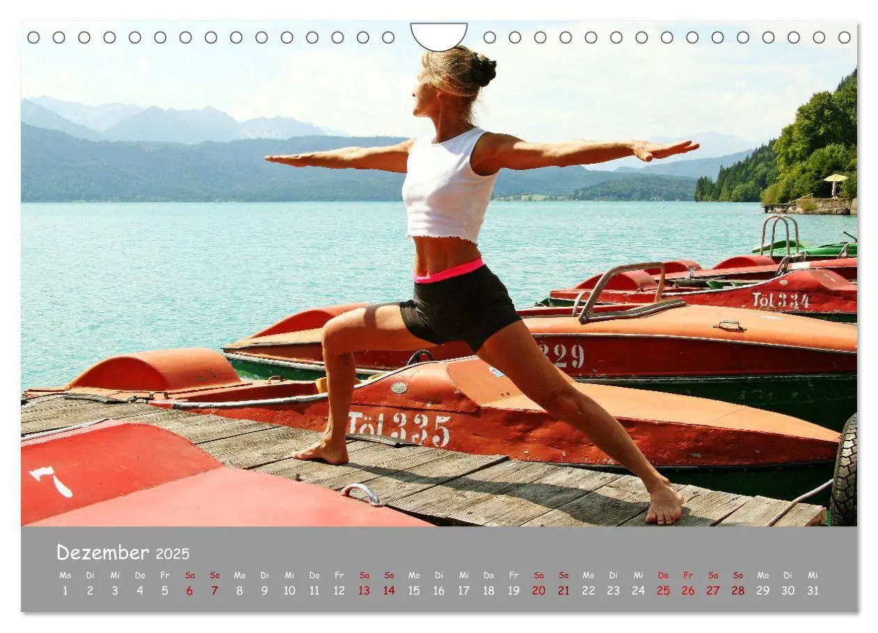 Bild: 9783435283132 | Yoga - Harmonie am Walchensee (Wandkalender 2025 DIN A4 quer),...