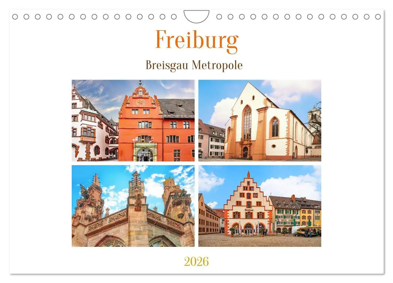 Cover: 9783457373132 | Freiburg - Breisgau Metropole (Wandkalender 2026 DIN A4 quer),...