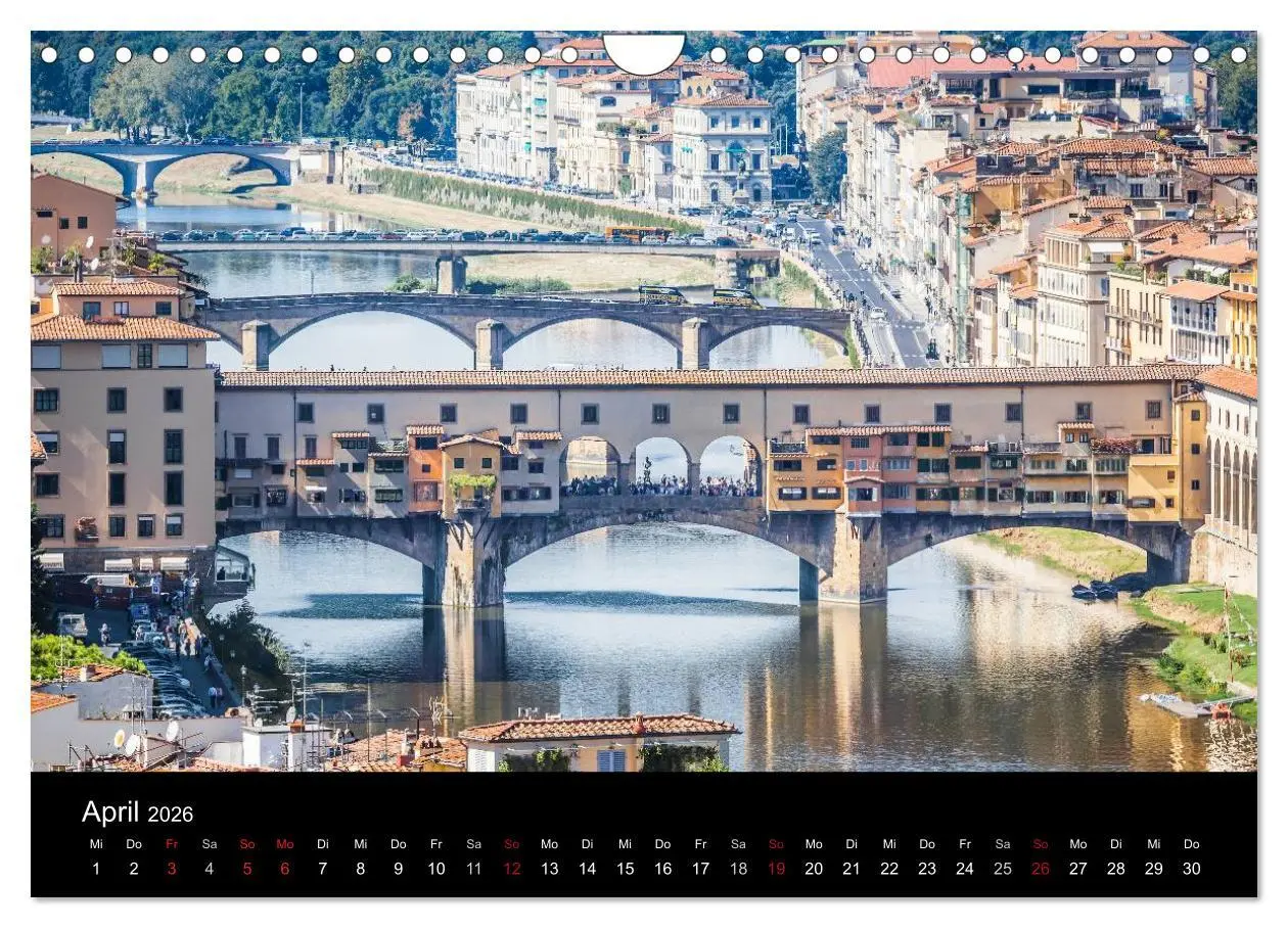Bild: 9783516153132 | Florenz (Wandkalender 2026 DIN A4 quer), CALVENDO Monatskalender