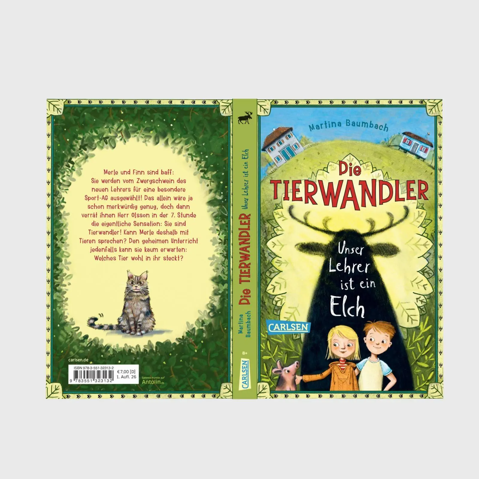 Bild: 9783551323132 | Die Tierwandler 1: Unser Lehrer ist ein Elch | Martina Baumbach | Buch