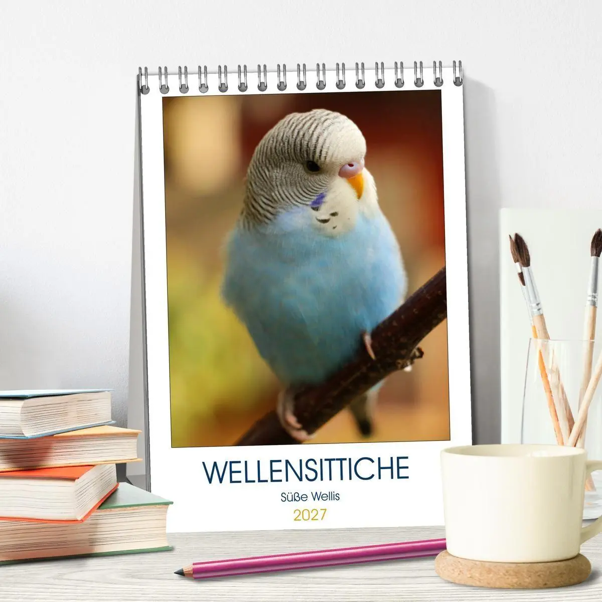 Bild: 9783569793132 | WELLENSITTICHE - Süße Wellis (Tischkalender 2027 DIN A5 hoch),...