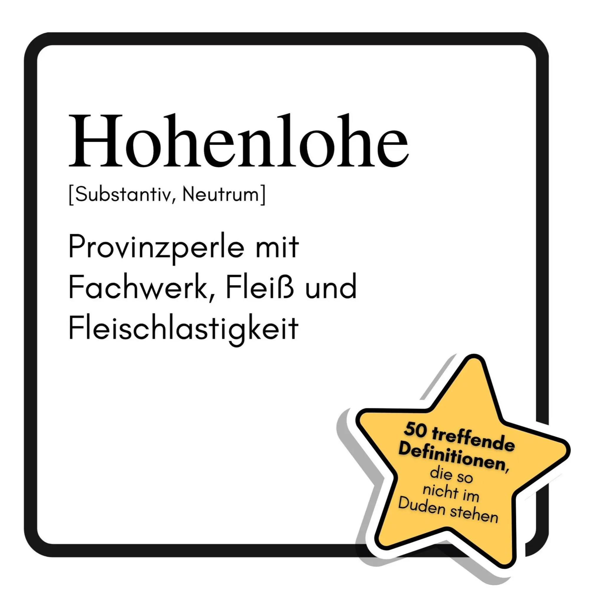 Cover: 9783695353132 | Hohenlohe | Provinzperle mit Fachwerk, Fleiß und Fleischlastigkeit
