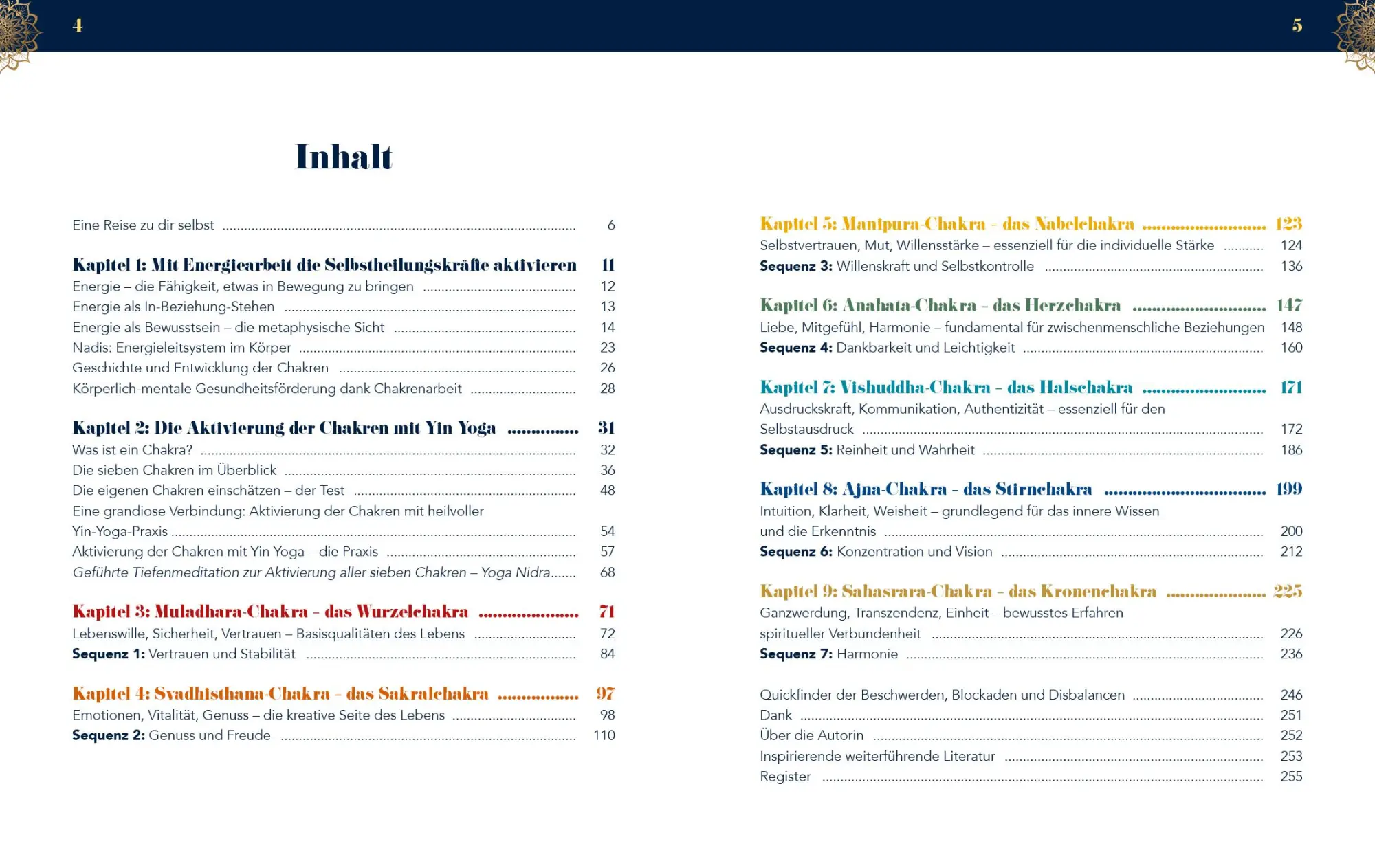 Bild: 9783742323132 | Chakren in Balance mit Yin Yoga | Michéle Spörk | Taschenbuch | 256 S.