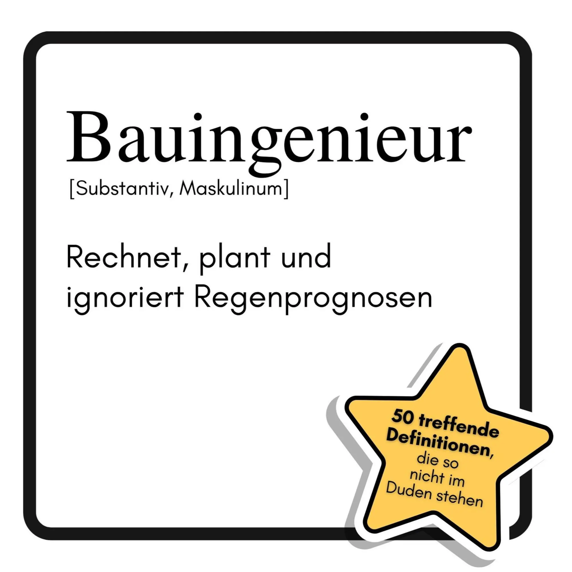 Cover: 9783759183132 | Bauingenieur | Rechnet, plant und ignoriert Regenprognosen | Fischer