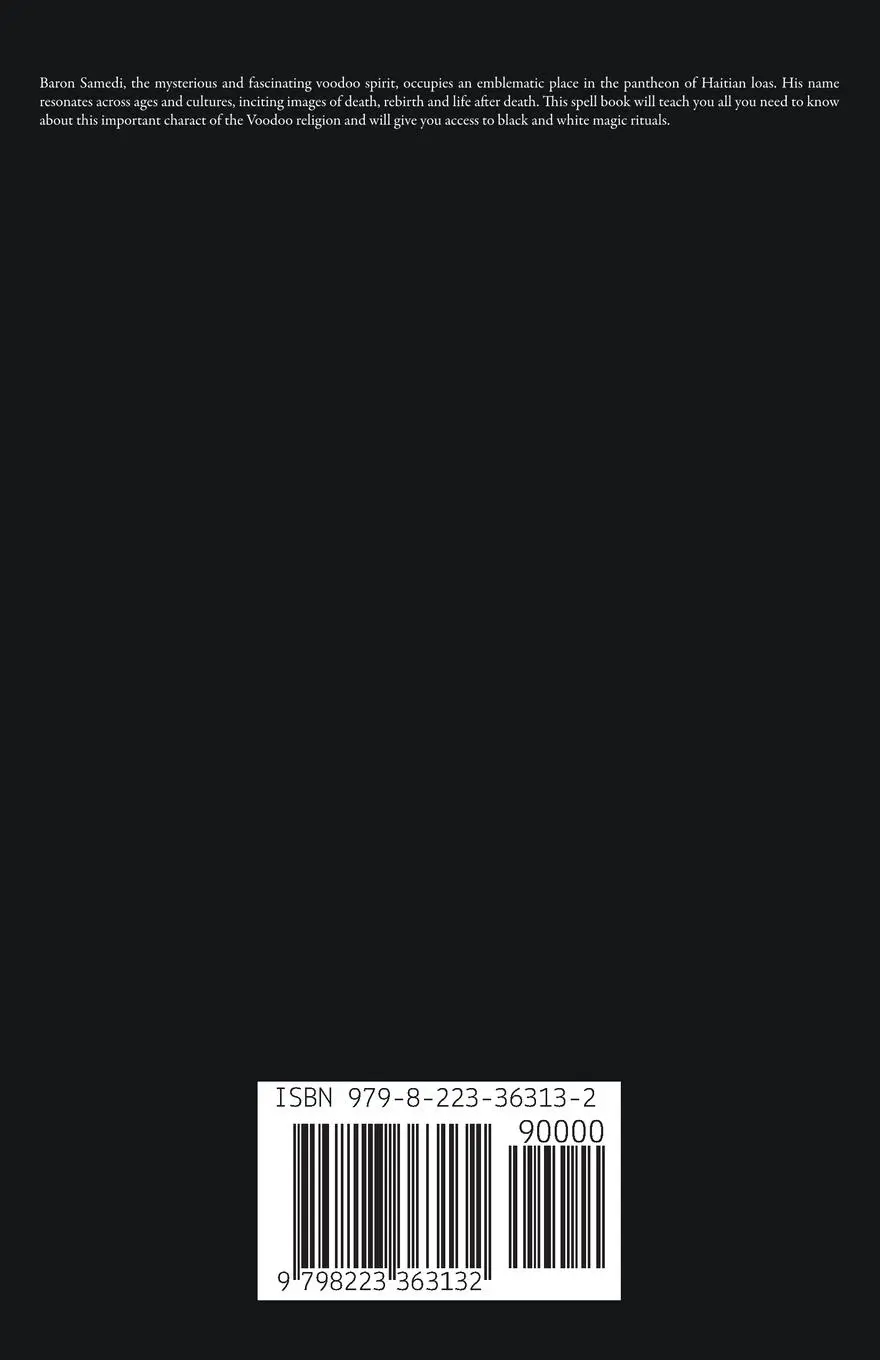 Rückseite: 9798223363132 | The Mystery of Baron Samedi | Bs | Taschenbuch | Englisch | 2023 | cin