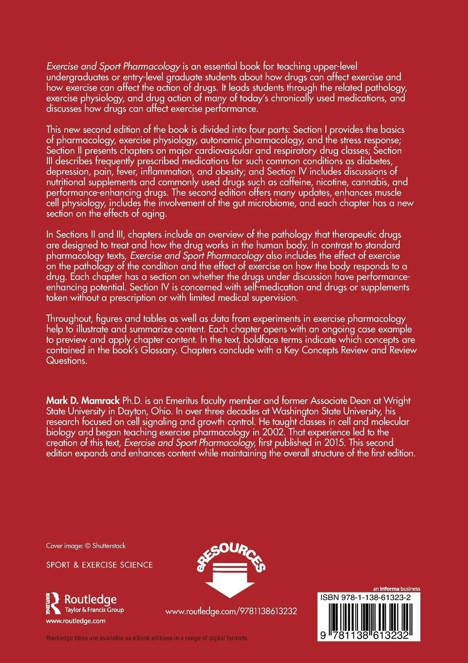 Rückseite: 9781138613232 | Exercise and Sport Pharmacology | Mark D. Mamrack | Taschenbuch | 2020