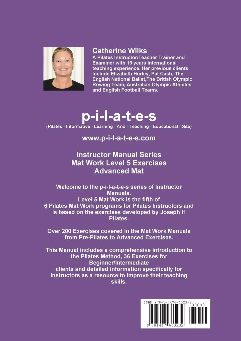 Rückseite: 9781447663232 | p-i-l-a-t-e-s Instructor Manual Mat Work Level 5 | Catherine Wilks