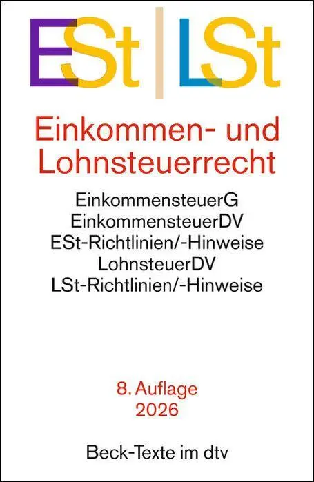 Cover: 9783423533232 | Einkommen- / Lohnsteuerrecht. ESt / LSt | Taschenbuch | 1500 S. | 2026