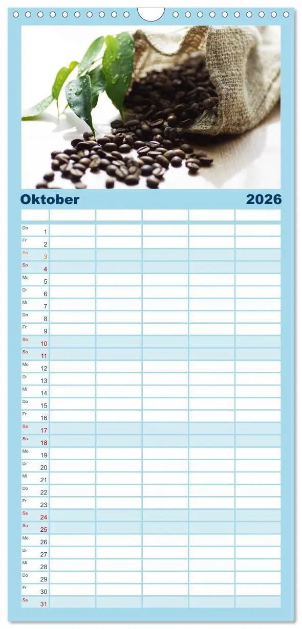 Bild: 9783516523232 | Familienplaner 2026 - Kaffee-Pause Terminkalender mit 5 Spalten...