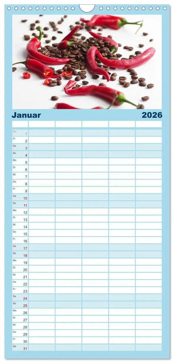 Bild: 9783516523232 | Familienplaner 2026 - Kaffee-Pause Terminkalender mit 5 Spalten...