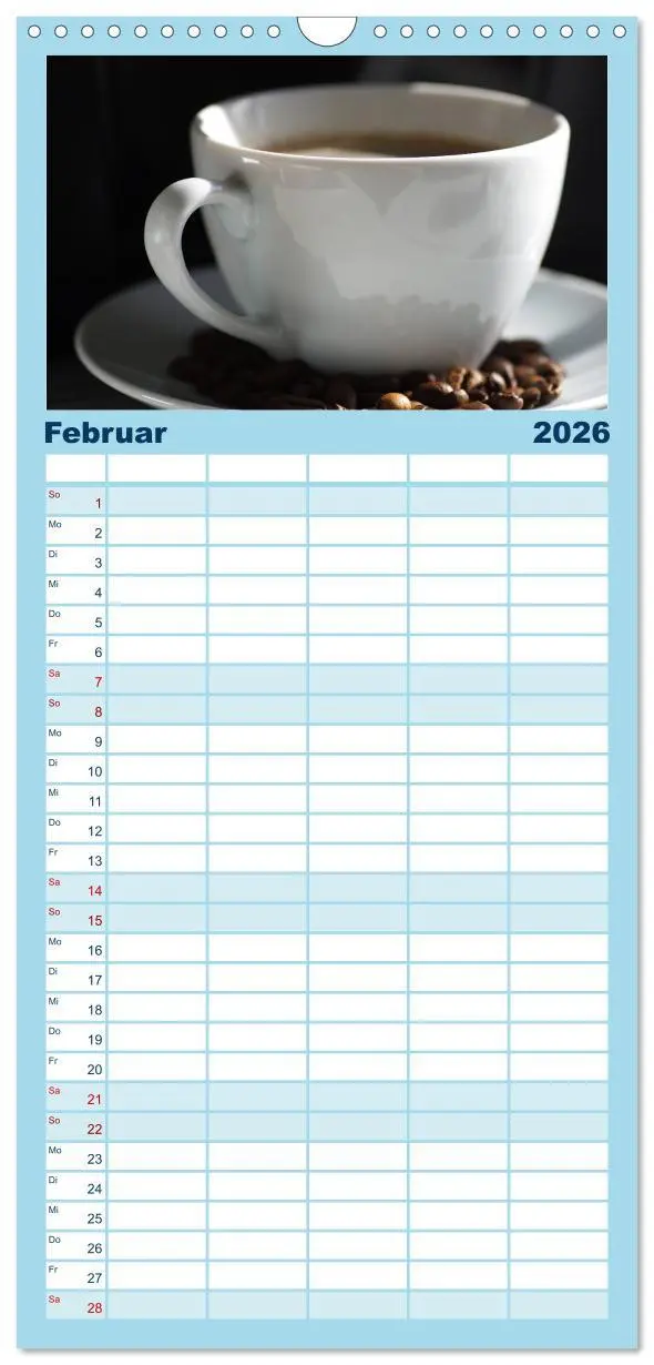 Bild: 9783516523232 | Familienplaner 2026 - Kaffee-Pause Terminkalender mit 5 Spalten...