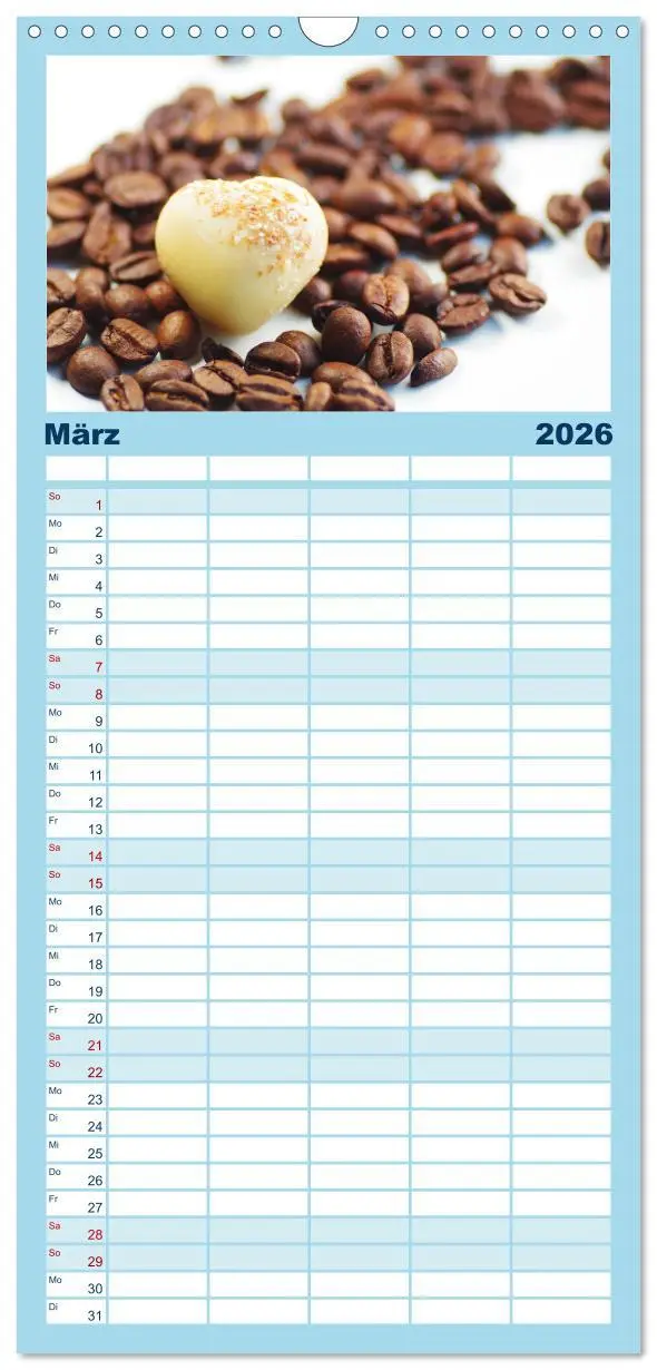 Bild: 9783516523232 | Familienplaner 2026 - Kaffee-Pause Terminkalender mit 5 Spalten...