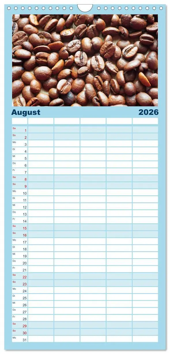 Bild: 9783516523232 | Familienplaner 2026 - Kaffee-Pause Terminkalender mit 5 Spalten...