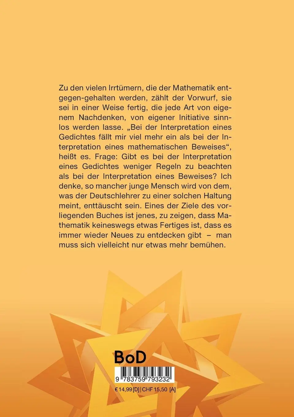 Rückseite: 9783759793232 | Schräge Mathematik und andere Pretiosen | Ein Sachbuch | Rühenbeck