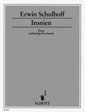Cover: 9790001083232 | Ironien op. 34 WV 55 | Erwin Schulhoff | Buch | 1993 | Schott Music