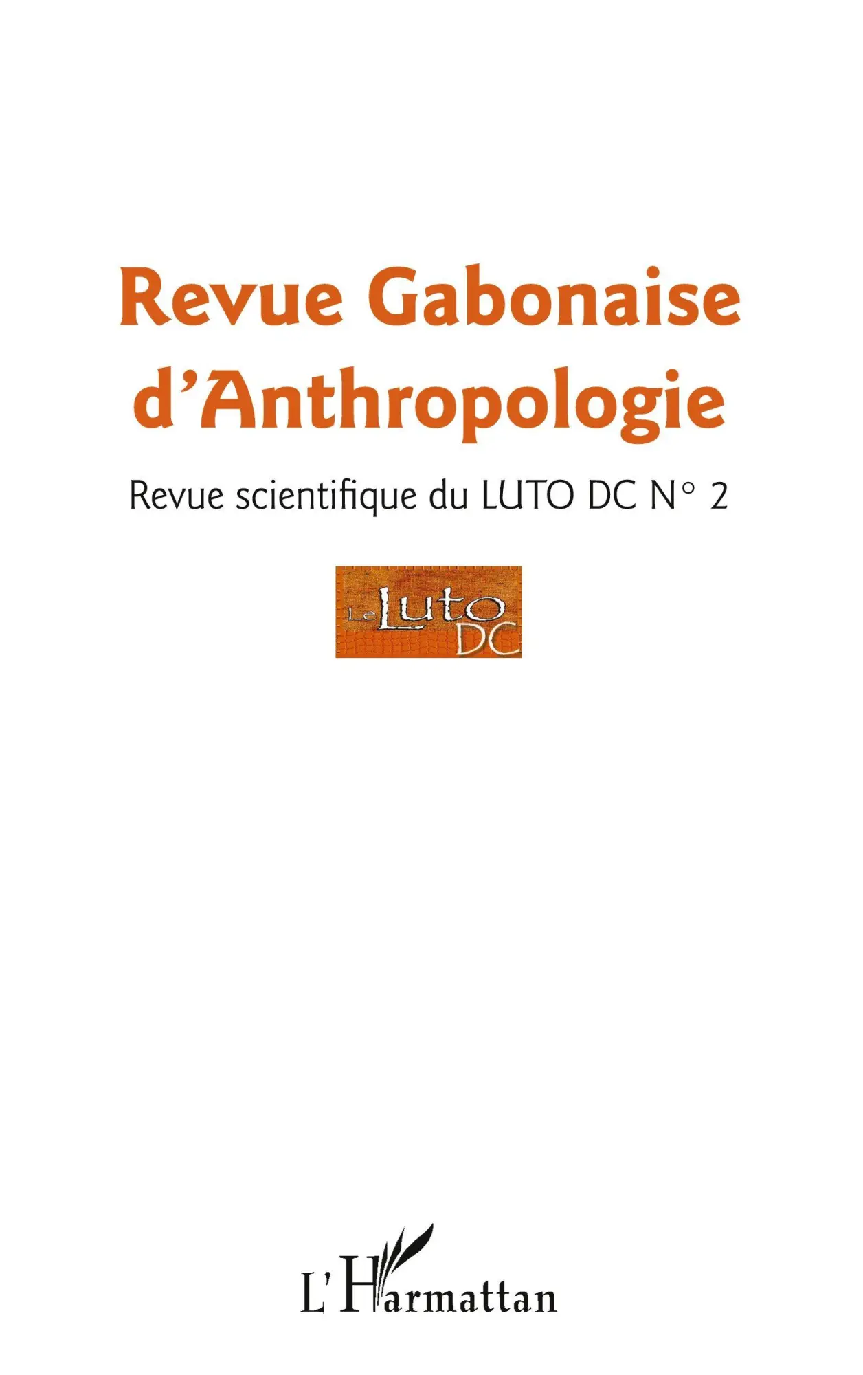 Revue gabonaise d'anthropologie n° 2