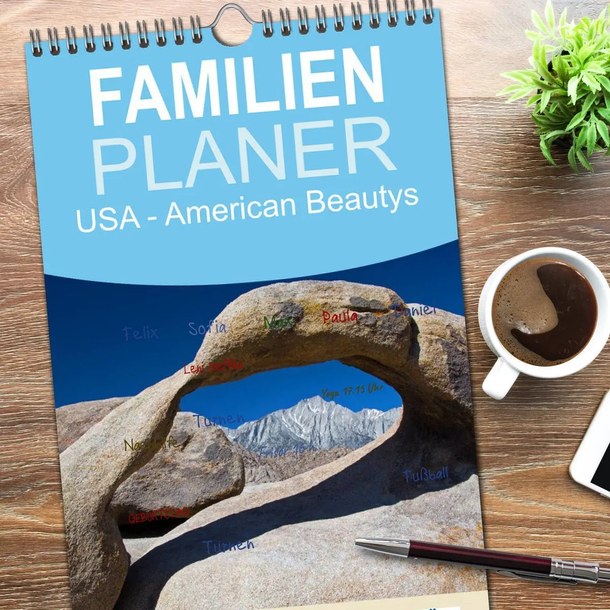 Bild: 9783516513332 | Familienplaner 2026 - USA - American Beautys mit 5 Spalten...