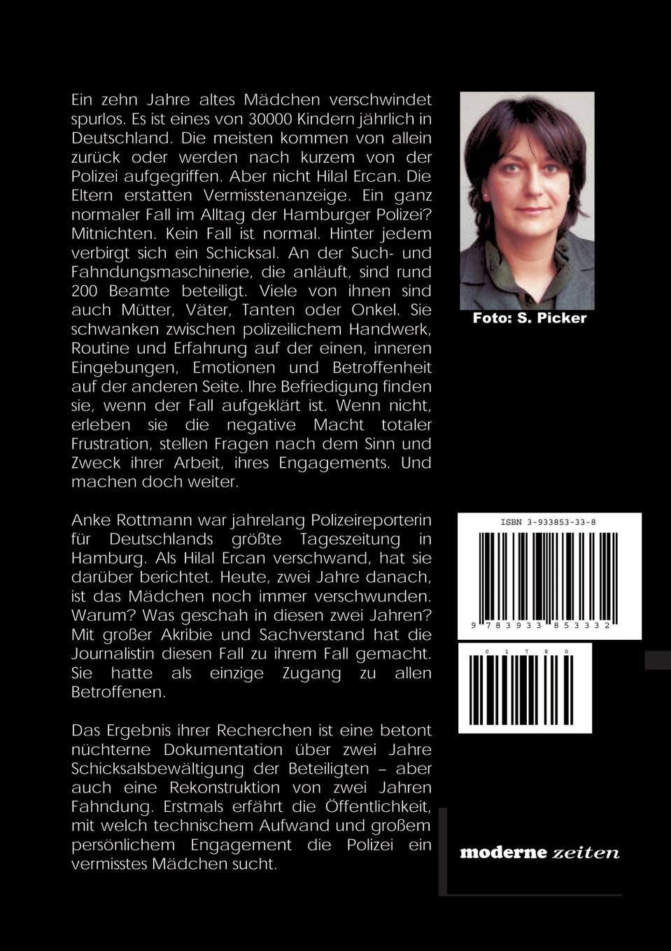 Rückseite: 9783933853332 | Gesucht: Hilal E. | Anke Rottmann | Taschenbuch | 96 S. | Deutsch