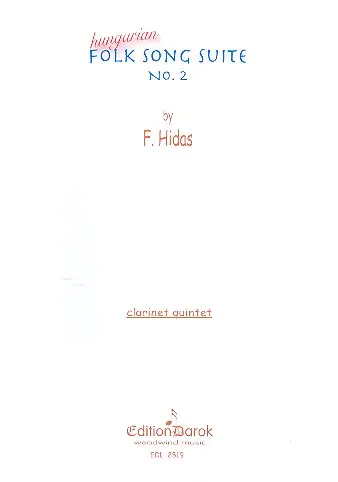 Cover: 9990000883332 | Hungarian Folk Song Suite no.2: for 4 clarinets and bass clarinet...
