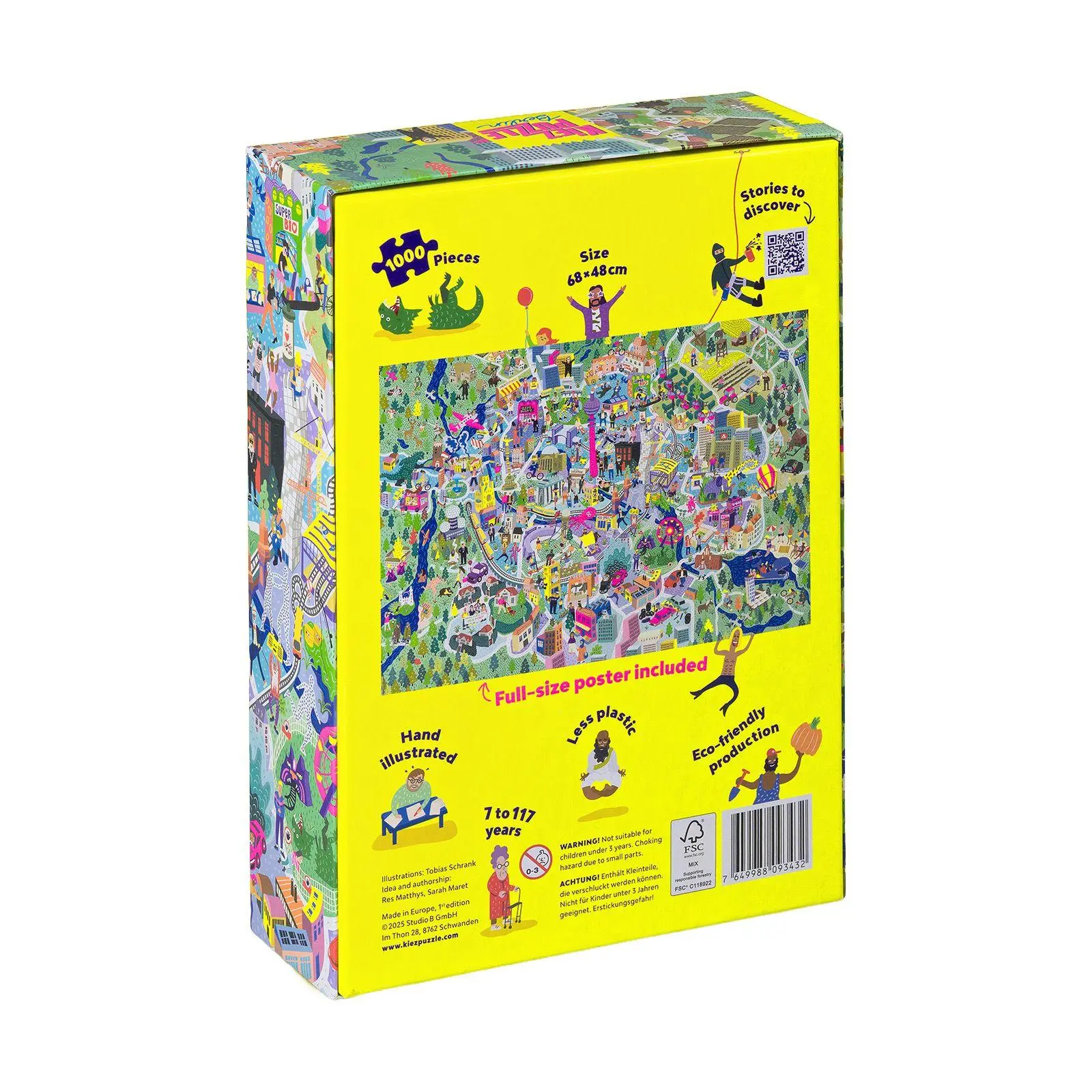 Bild: 7649988093432 | Kiezpuzzle Berlin - 1000 Teile | Tobias Schrank (u. a.) | Spiel | 2026