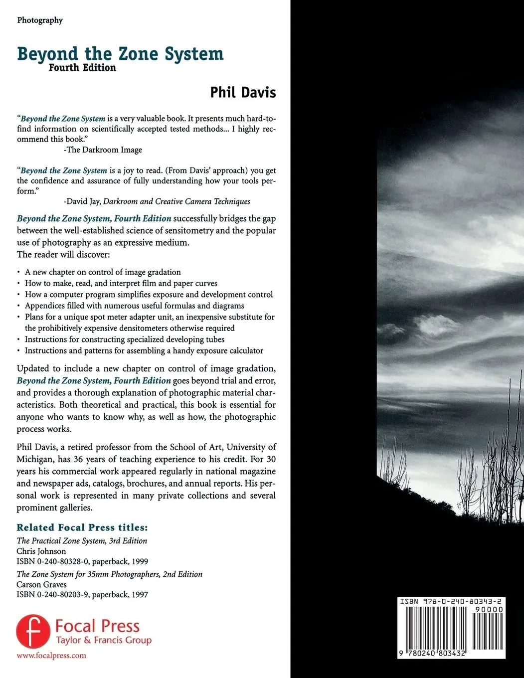 Rückseite: 9780240803432 | Beyond the Zone System | Phil Davis | Taschenbuch | Englisch | 1998
