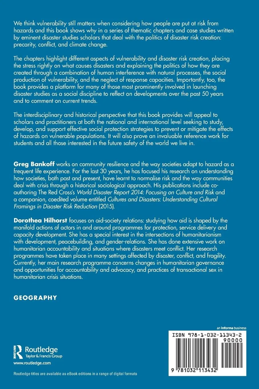 Rückseite: 9781032113432 | Why Vulnerability Still Matters | Greg Bankoff (u. a.) | Taschenbuch