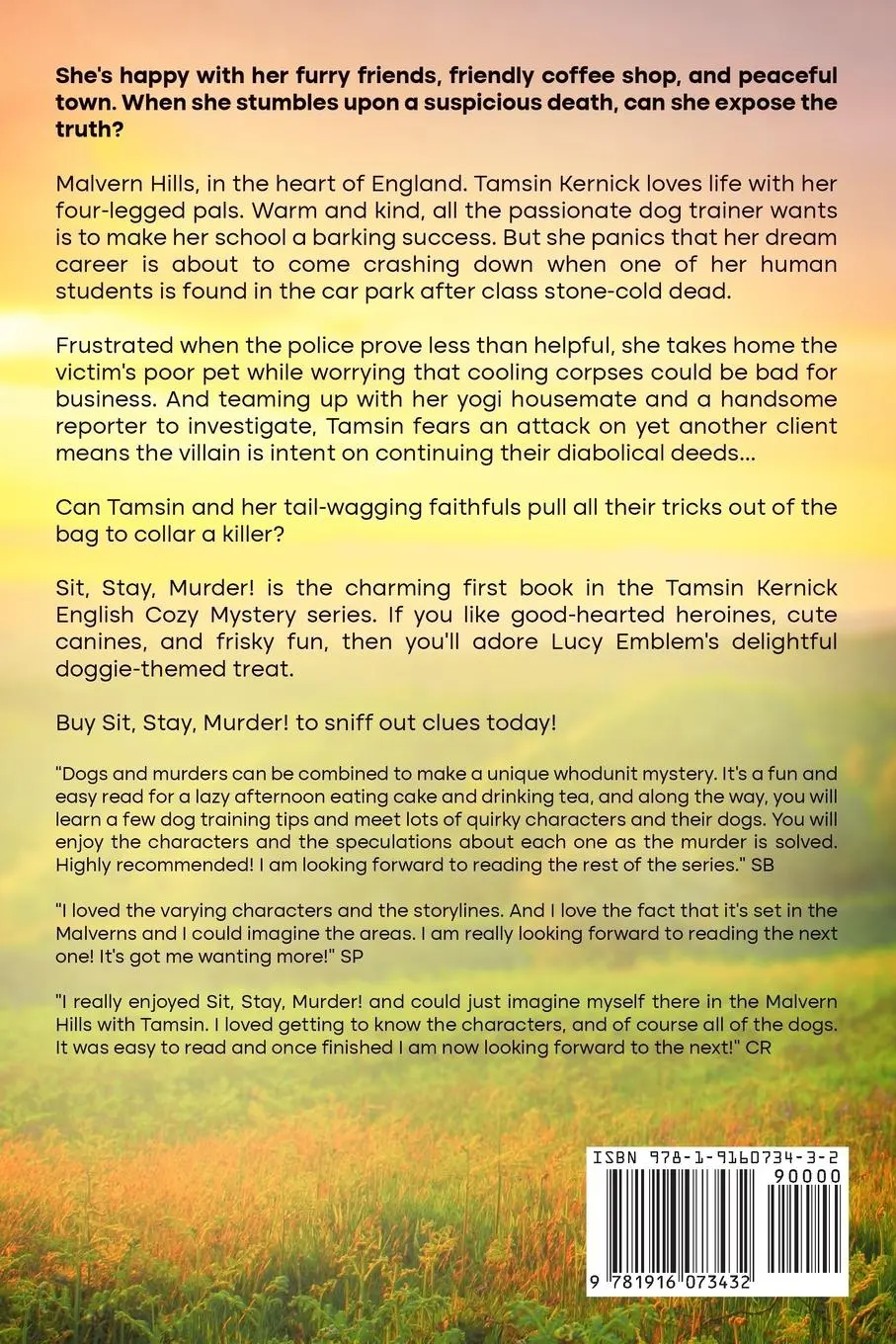 Rückseite: 9781916073432 | Sit, Stay, Murder! | A Tamsin Kernick English Cozy Mystery Book 1