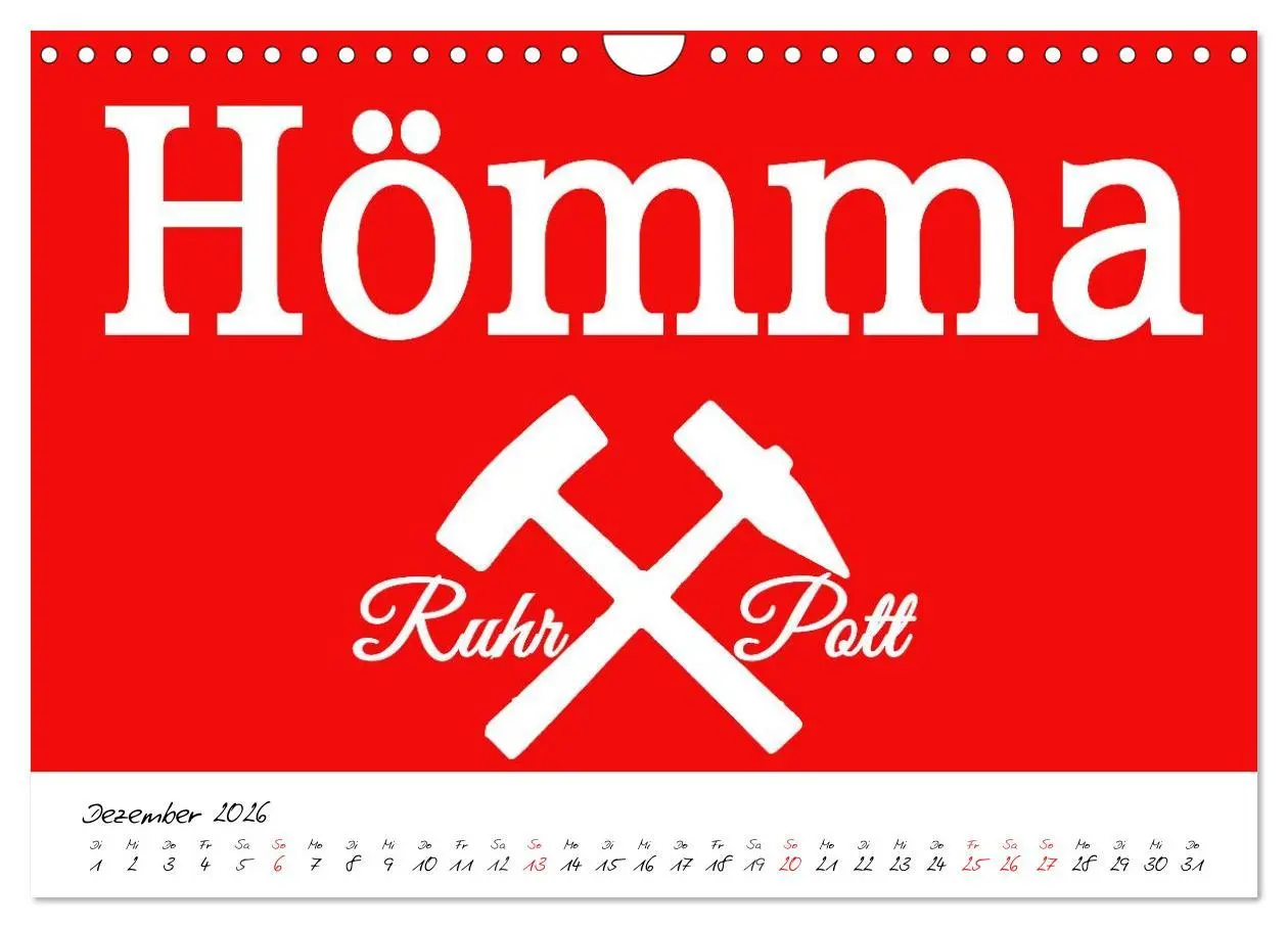 Bild: 9783457963432 | Ruhrpott Vokabeln (Wandkalender 2026 DIN A4 quer), CALVENDO...