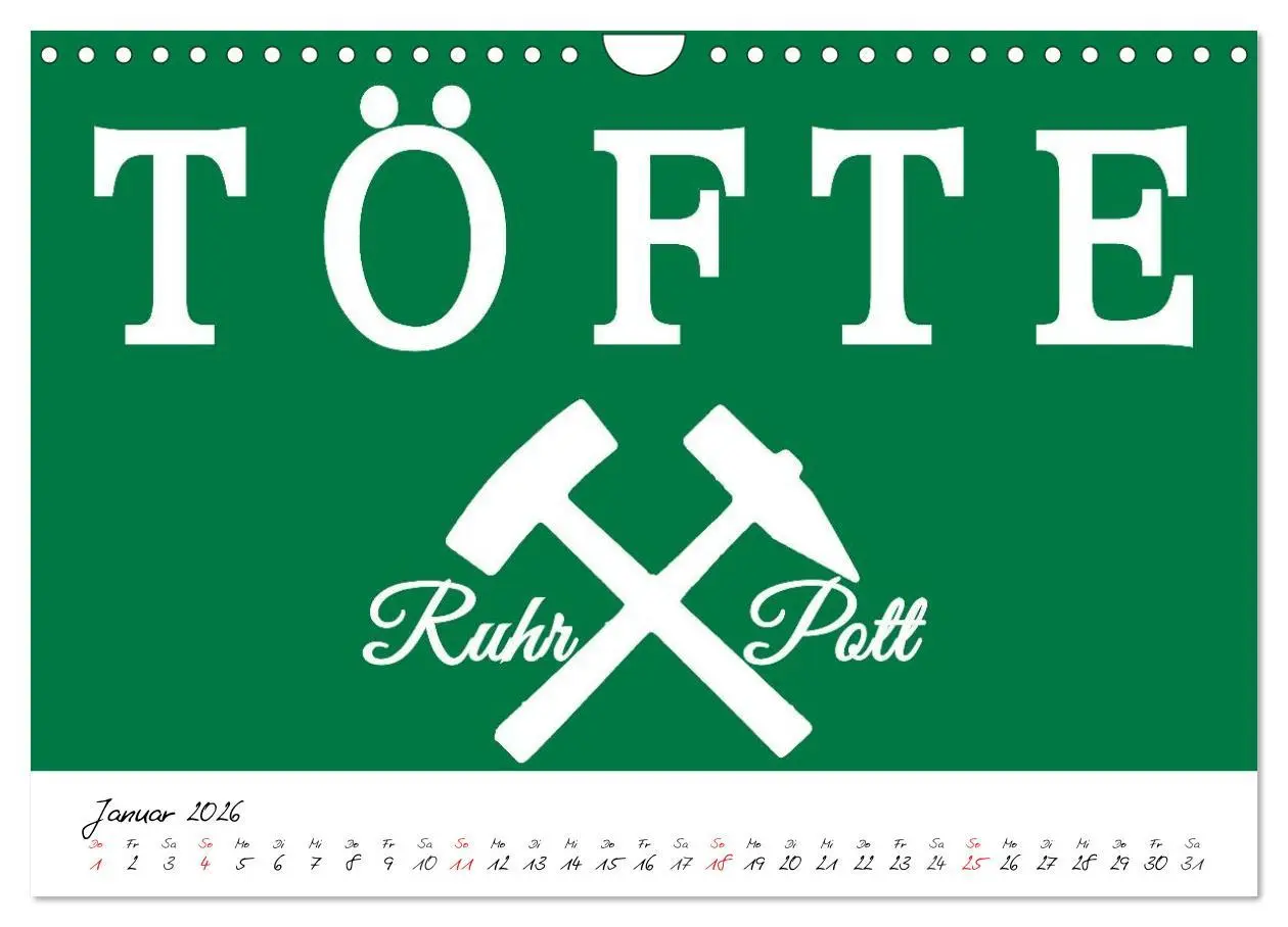 Bild: 9783457963432 | Ruhrpott Vokabeln (Wandkalender 2026 DIN A4 quer), CALVENDO...
