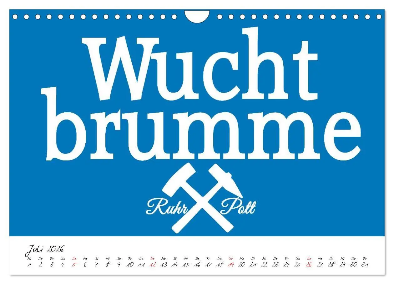 Bild: 9783457963432 | Ruhrpott Vokabeln (Wandkalender 2026 DIN A4 quer), CALVENDO...