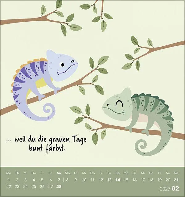 Bild: 9783819303432 | Ich hab dich tierisch gern 2027 | Verlag Korsch | Kalender | 13 S.