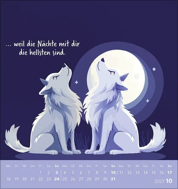 Bild: 9783819303432 | Ich hab dich tierisch gern 2027 | Verlag Korsch | Kalender | 13 S.
