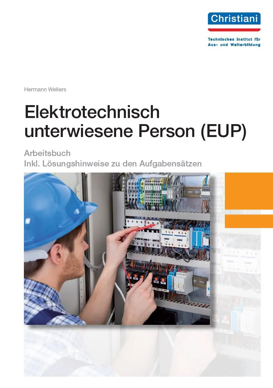Cover: 9783865223432 | Elektrotechnisch unterwiesene Person - EUP | Hermann Wellers | 112 S.