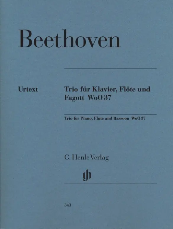 Cover: 9790201803432 | Ludwig van Beethoven - Flötentrio G-dur WoO 37 für Klavier, Flöte...