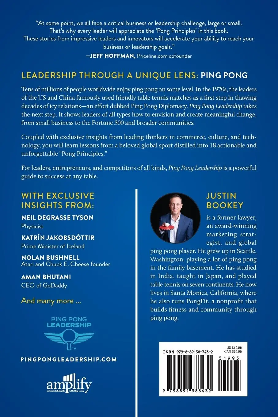 Rückseite: 9798891383432 | Ping Pong Leadership | Justin Bookey | Taschenbuch | Englisch | 2000