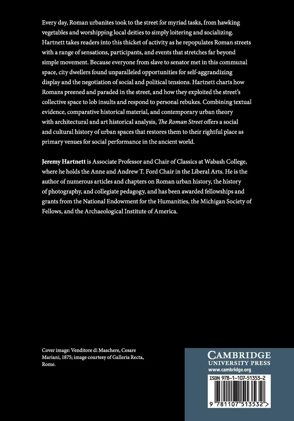 Rückseite: 9781107513532 | The Roman Street | Jeremy Hartnett | Taschenbuch | Englisch | 2020