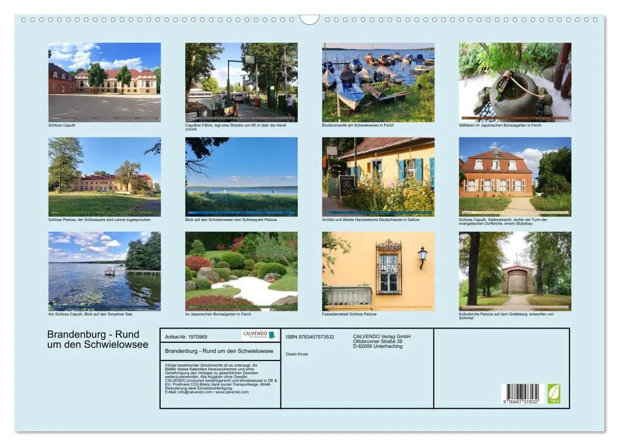 Bild: 9783457573532 | Brandenburg - Rund um den Schwielowsee (Wandkalender 2026 DIN A2...