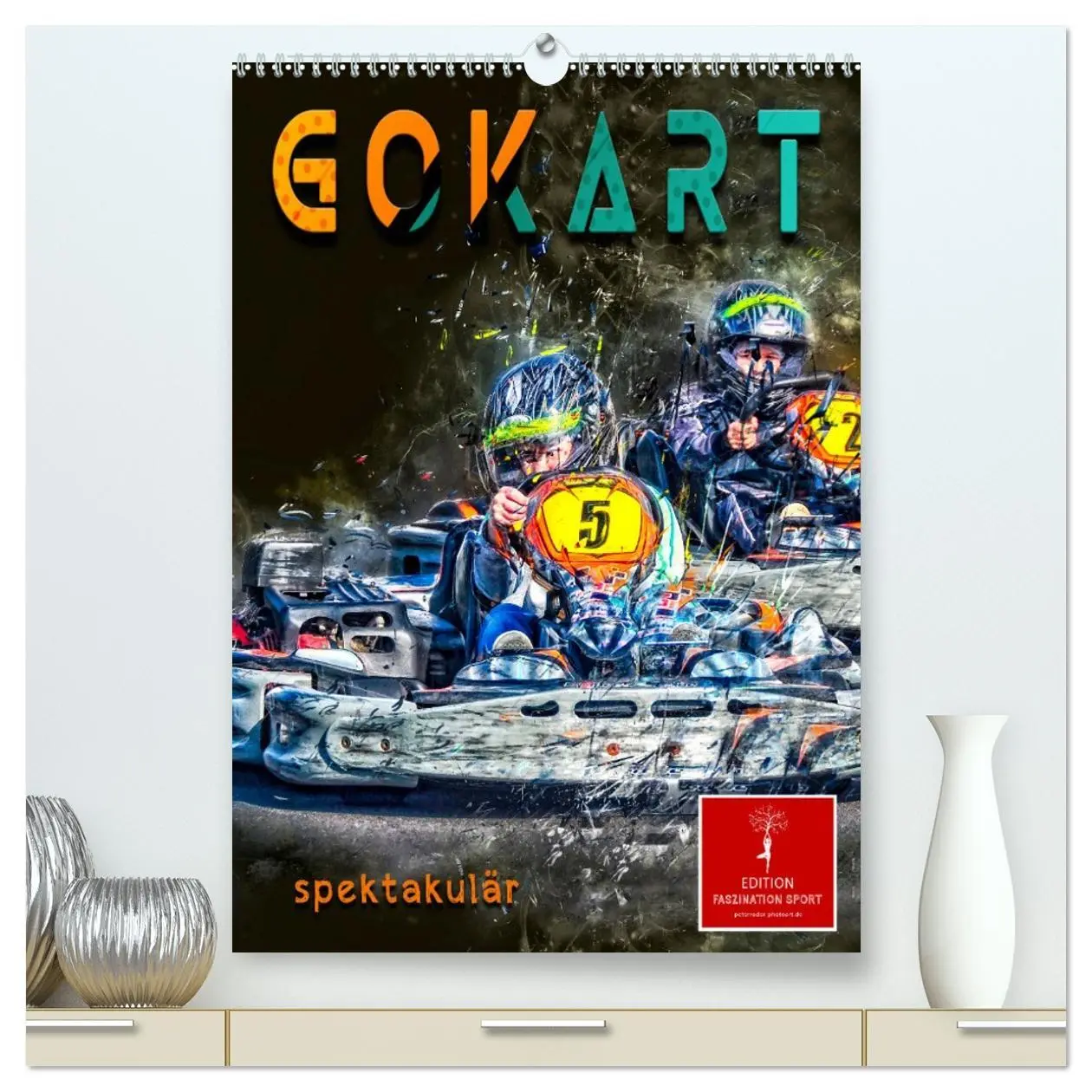 Cover: 9783516353532 | Gokart spektakulär (hochwertiger Premium Wandkalender 2026 DIN A2...