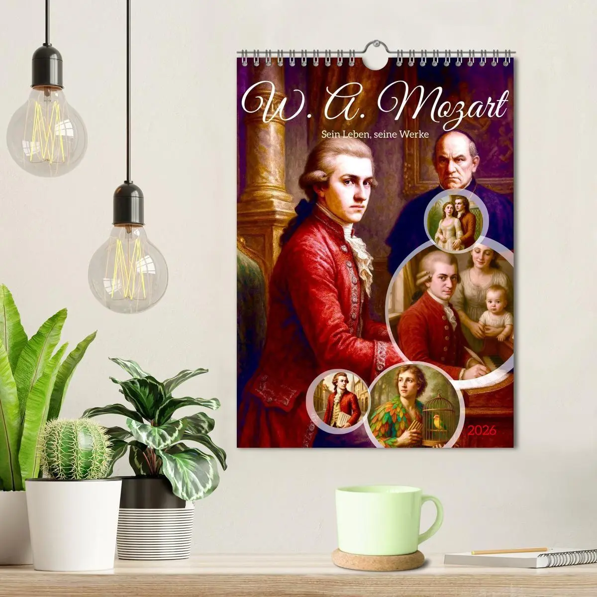 Bild: 9783516663532 | Wolfgang Amadeus Mozart. Sein Leben, seine Werke (Wandkalender 2026...