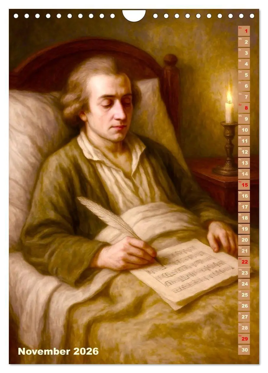 Bild: 9783516663532 | Wolfgang Amadeus Mozart. Sein Leben, seine Werke (Wandkalender 2026...