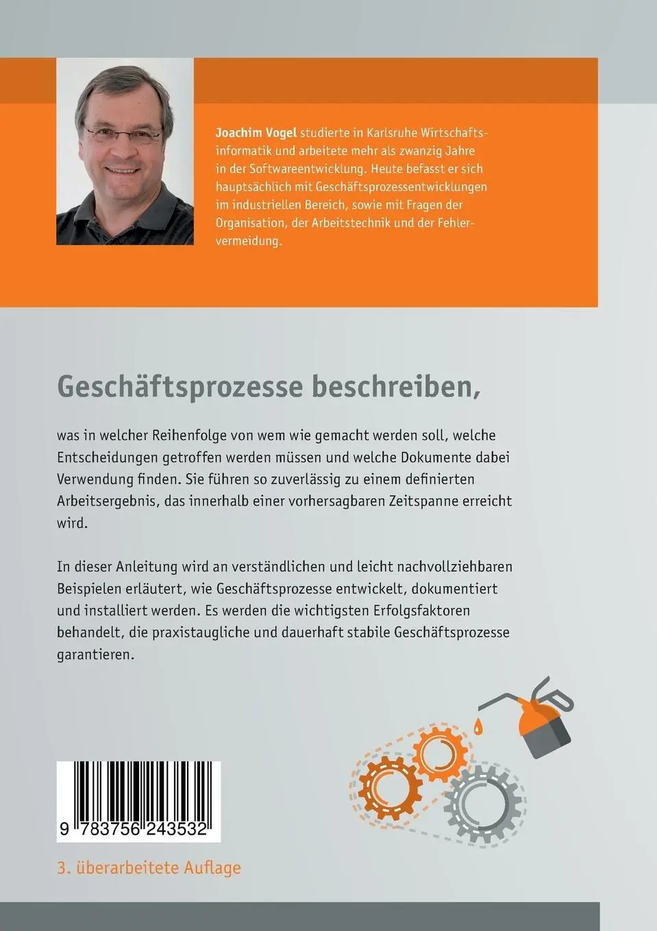 Rückseite: 9783756243532 | Geschäftsprozessentwicklung | Joachim Vogel | Taschenbuch | Paperback