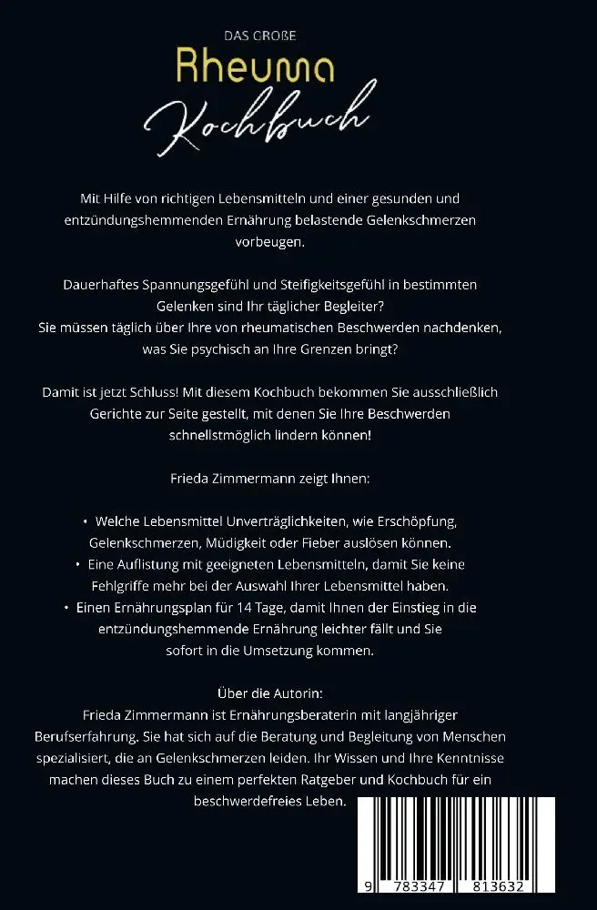 Bild: 9783347813632 | Das große Rheuma Kochbuch! Inklusive 14 Tage Ernährungsplan und...