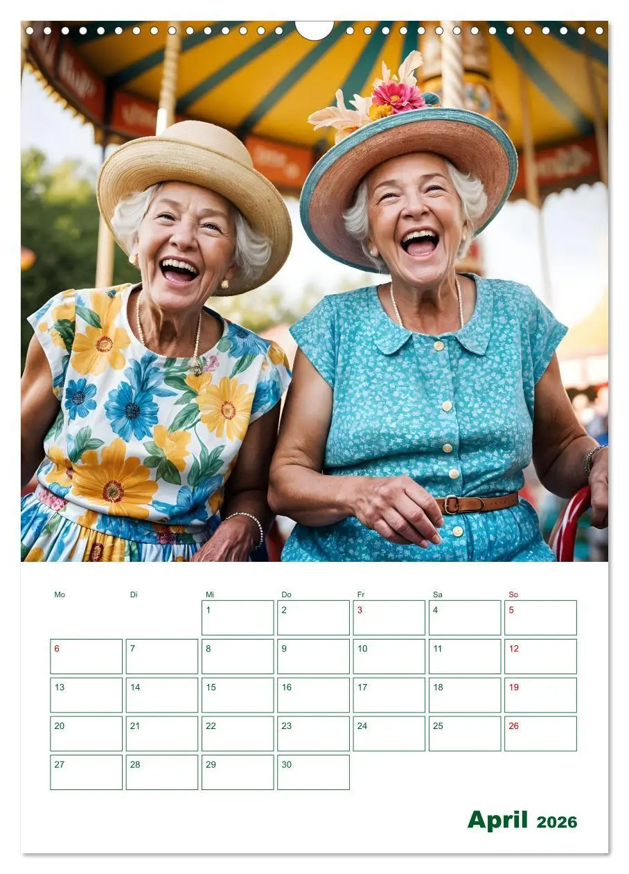 Bild: 9783457253632 | Alt, aber oho - Graue Haare, bunte Abenteuer (Wandkalender 2026 DIN...