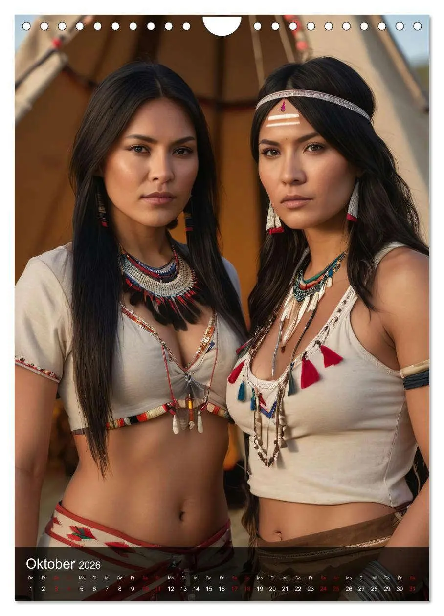 Bild: 9783516273632 | Native American Girls (Wandkalender 2026 DIN A4 hoch), CALVENDO...
