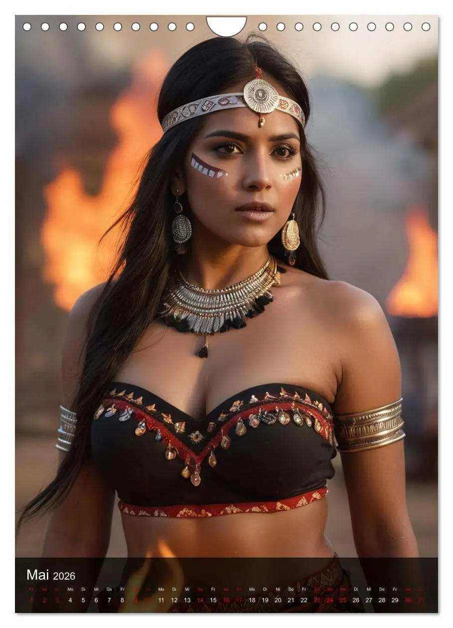 Bild: 9783516273632 | Native American Girls (Wandkalender 2026 DIN A4 hoch), CALVENDO...
