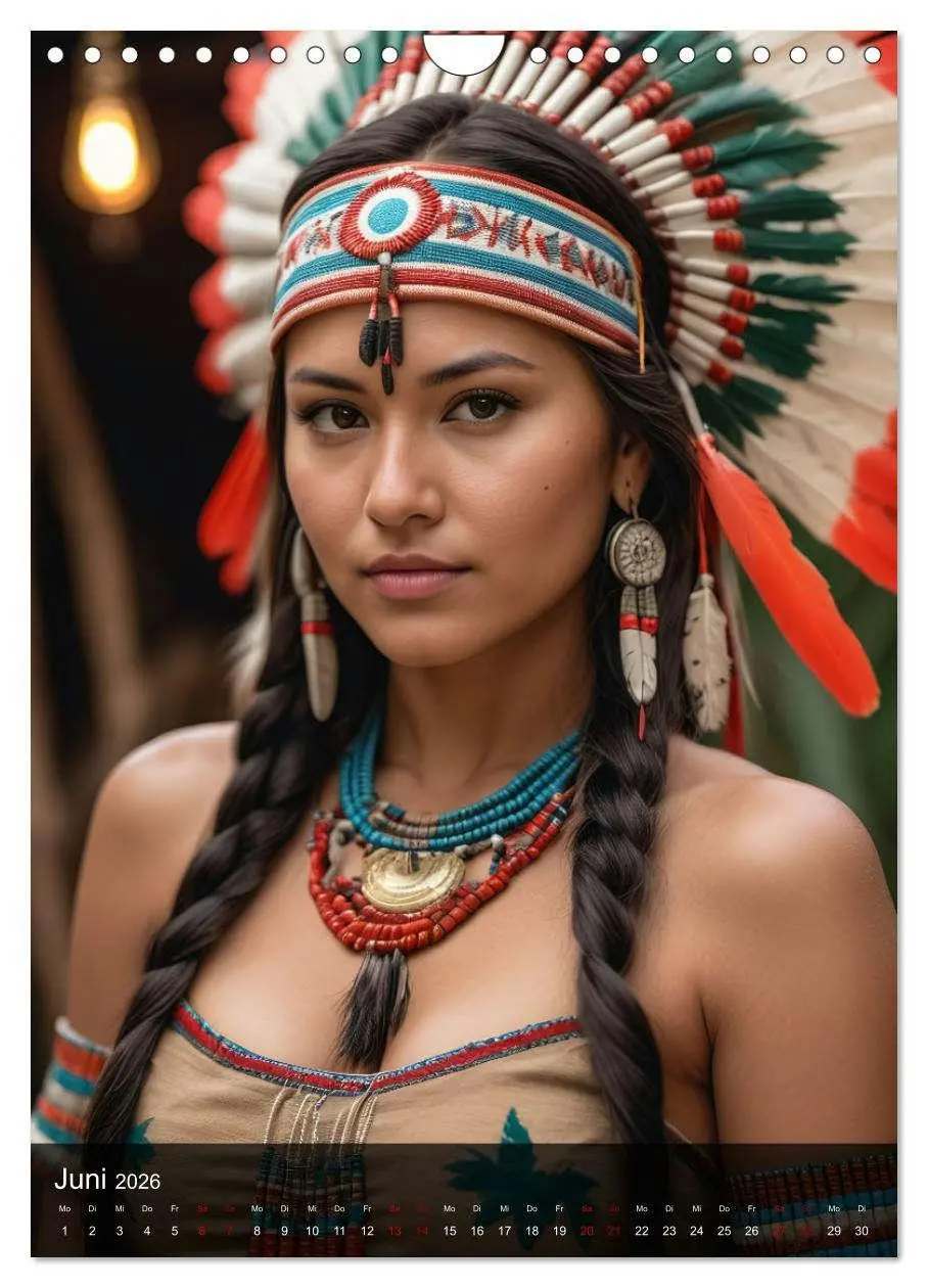Bild: 9783516273632 | Native American Girls (Wandkalender 2026 DIN A4 hoch), CALVENDO...