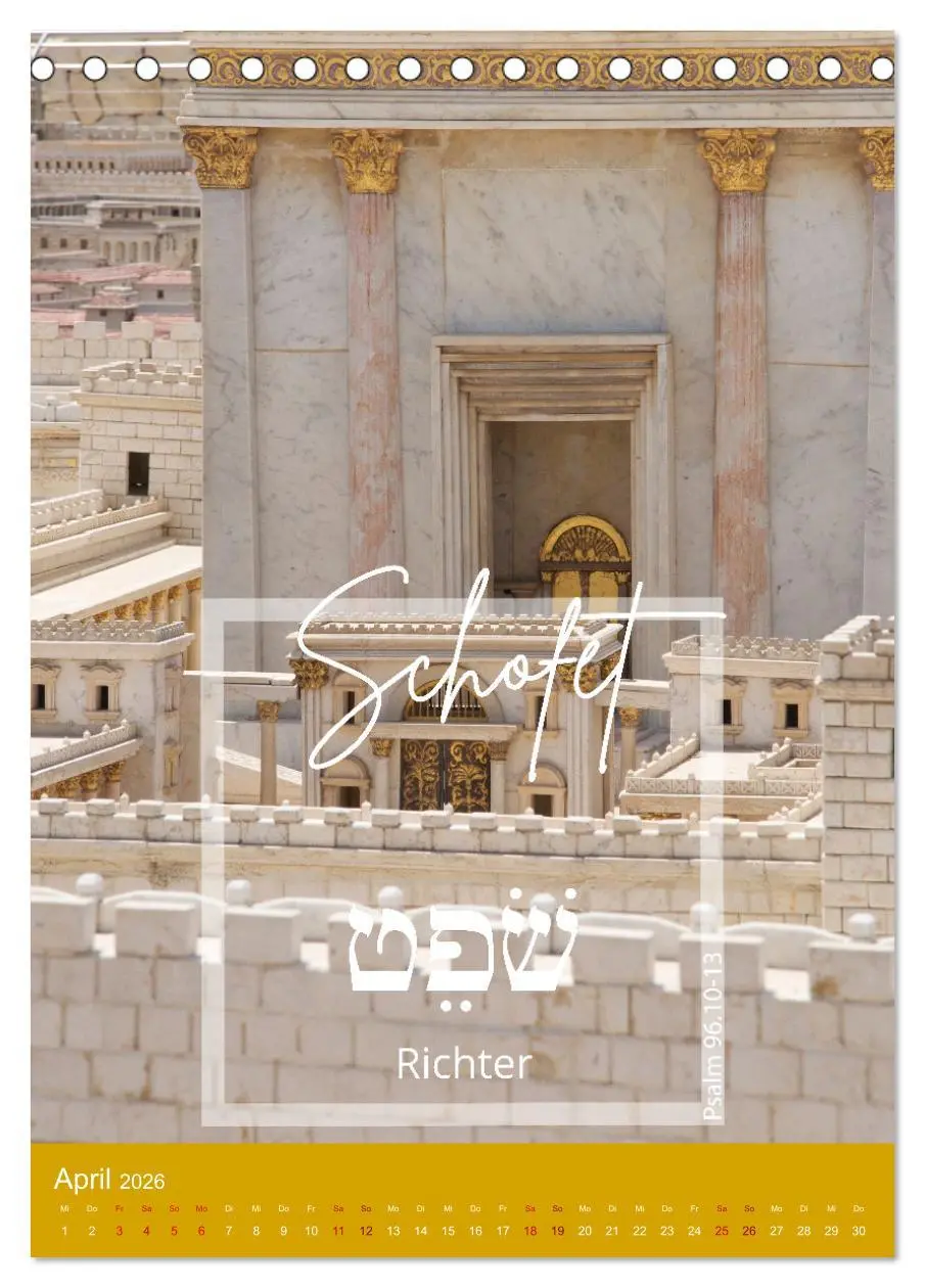 Bild: 9783516343632 | Israel und hebräische Namen Gottes (Tischkalender 2026 DIN A5...